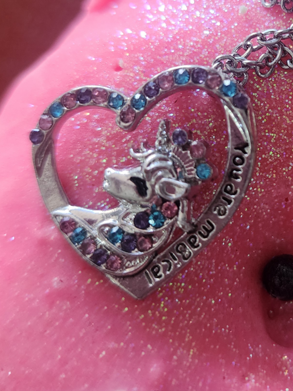 Unicorn jewellery Donut Milk Bath Bomb with Charm