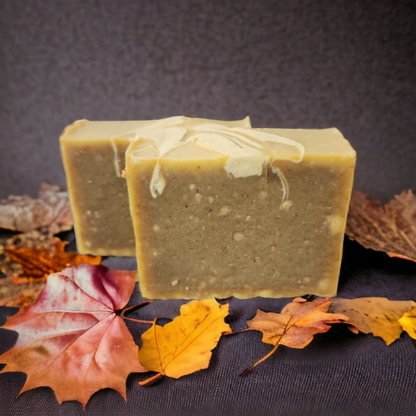 Ginger, lime & Cedarwood. Organic Goats Milk with Organic Neem Leaf Powder