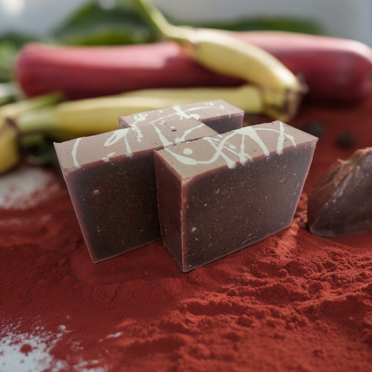 Goats Milk, Banana, Eucalyptus, Peppermint, Neroli, Rosemary, & Rhubarb Root Powder