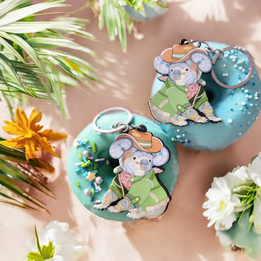 Koala Donut Milk Bath Bomb key ring