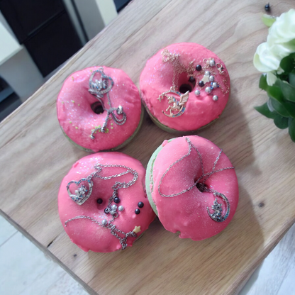 Unicorn jewellery Donut Milk Bath Bomb with Charm