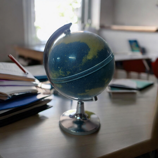 Globe with a surprise toy inside