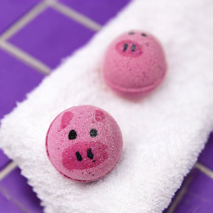 Surprise inside Pig Berries Milk Bath Bomb with Charm