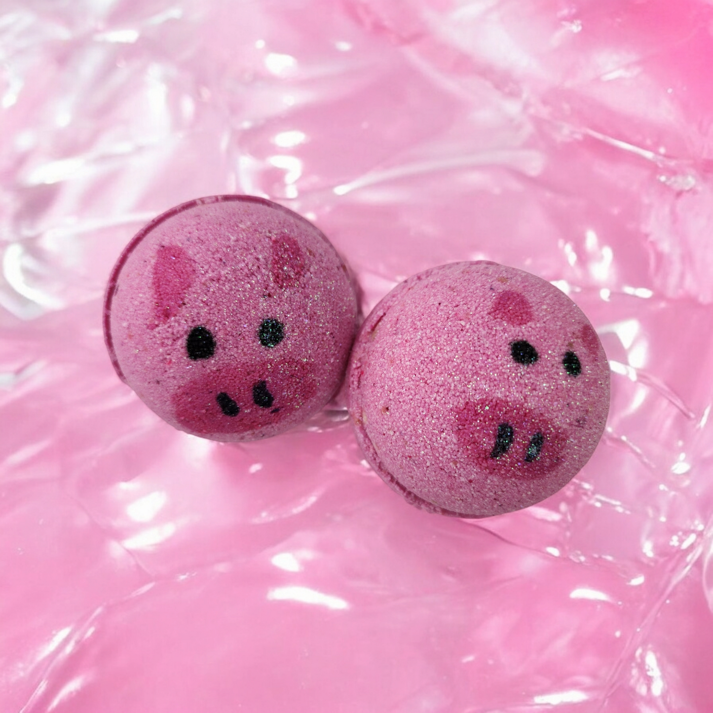 Surprise inside Pig Berries Milk Bath Bomb with Charm